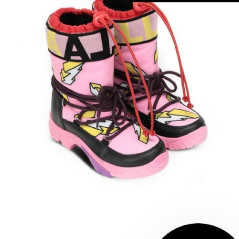 Stella Mccartney Kids Pink Lightning Rain Boots
